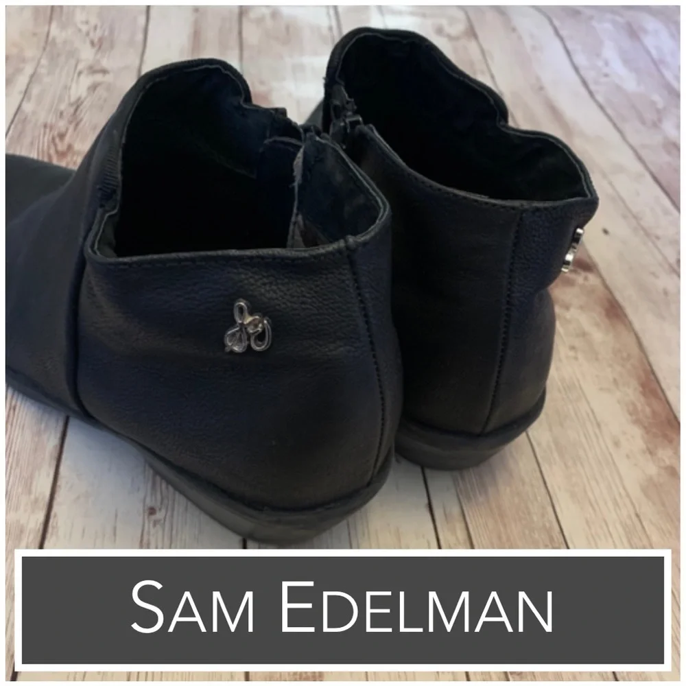 Sam Edelman Black‎ Ankle Boots Inside Zipper Closure
